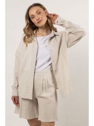 Awama Bluzka w kolorze beżowym rozmiar: M. Brązowe bluzki damskie Awama, m, bez wzorów, bez kołnierzyka, bez ramiączek. Za 194.99 zł.