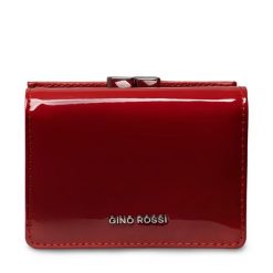 Portfel GINO ROSSI. Czerwone portfele damskie Gino Rossi, bez wzorów. Za 169.99 zł.