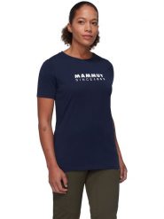 Mammut Koszulka w kolorze granatowym rozmiar: M. Niebieskie bluzki damskie Mammut, m, bez wzorów, z bawełny, bez kołnierzyka, bez ramiączek. Za 129.95 zł.