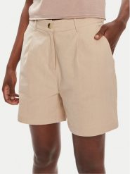 Brave Soul Szorty materiałowe LSRT-548LAYAAL Beżowy Straight Fit. Brązowe szorty damskie Brave Soul, bez wzorów, z bawełny. Za 149.99 zł.