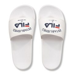 Klapki damskie Fila Baywalk '23 wsuwane basenowe 41. Białe klapki damskie Fila, bez wzorów, bez obcasa. Za 98.56 zł.