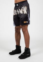 Clayton Boxing Szorty - Czarny/Złoty. Żółte szorty męskie GORILLA WEAR, bez wzorów, z poliesteru. Za 206.00 zł.