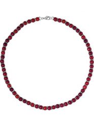 Mitzuko Naszyjnik z pereł w kolorze czerwonym - dł. 40 cm rozmiar: onesize. Czerwone naszyjniki damskie Mitzuko. Za 217.99 zł.