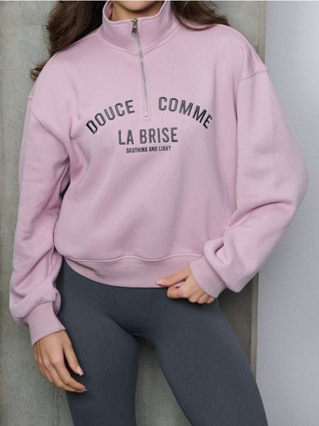 Bluza z krótkim zamkiem i stójką - różowy. Czerwone bluzy bez kaptura damskie Sinsay, l. Za 49.99 zł.