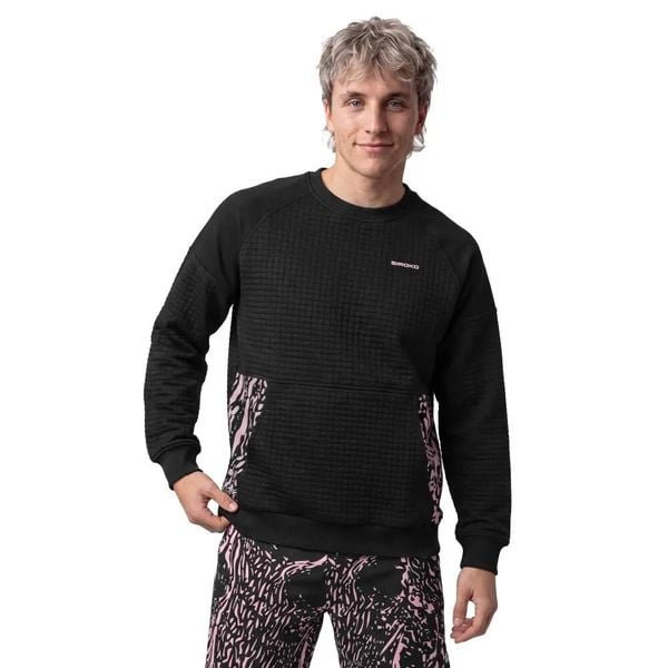 Męska bluza do gry w padla Padel Siroko Chiquita Black. Czarne bluzy bez kaptura męskie SIROKO, m, z materiału. Za 173.00 zł.