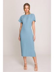 Stylove Sukienka w kolorze błękitnym rozmiar: L. Niebieskie sukienki damskie Stylove, l, bez wzorów, bez kołnierzyka, bez ramiączek, maxi. Za 262.91 zł.
