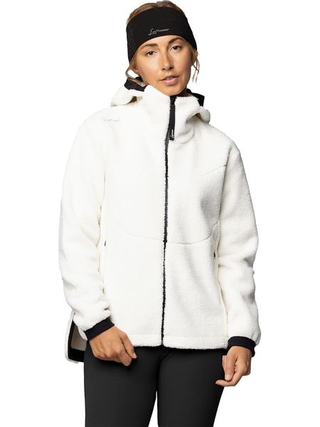 LaMunt Kurtka polarowa "Sophia" w kolorze białym rozmiar: 40. Białe kurtki damskie LaMunt, bez wzorów, z materiału, bez kaptura. Za 403.15 zł.