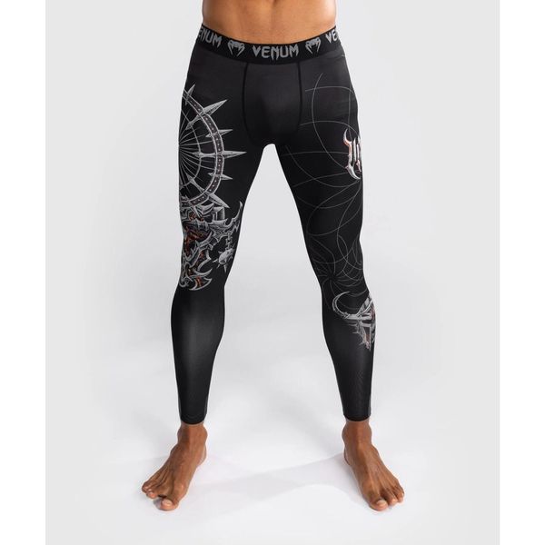 Venum Legginsy Gladiator 5.0 Czarno-srebrne. Czarne spodnie sportowe męskie VENUM. Za 239.00 zł.