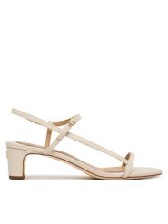 LAUREN RALPH LAUREN Sandały 802P00097004 Biały. Białe sandały damskie Lauren Ralph Lauren, bez wzorów, ze skóry, bez obcasa, na płaskiej podeszwie. Za 729.99 zł.