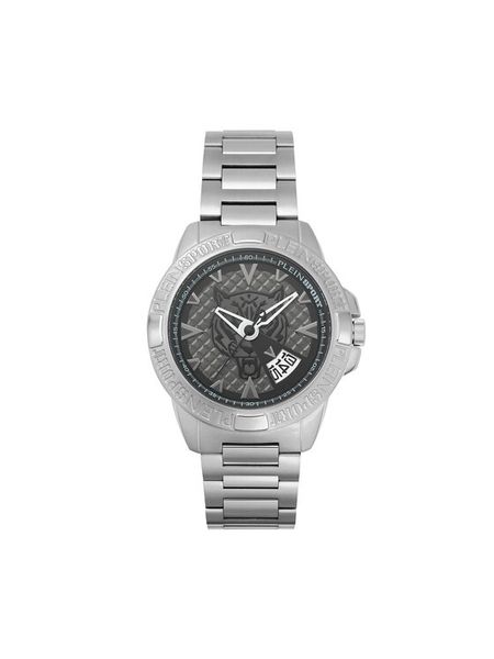 Plein Sport Zegarek Touchdown PSFBA0923 Srebrny. Szare, analogowe zegarki męskie Plein Sport, srebrne. Za 990.99 zł.