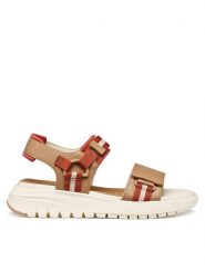 Geox Sandały D Flextride S D65BSC 05415 C5A6B Brązowy. Brązowe sandały damskie Geox, bez wzorów, ze skóry, bez obcasa, na płaskiej podeszwie. Za 419.99 zł.