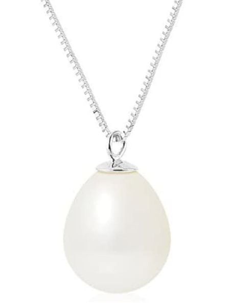 Pearline Srebrny naszyjnik z zawieszką - dł. 42 cm rozmiar: onesize. Szare naszyjniki damskie Pearline, srebrne. Za 195.99 zł.