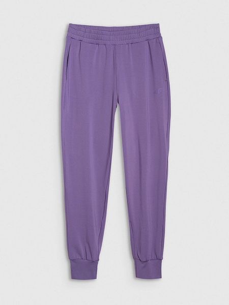 4F Spodnie sportowe w kolorze fioletowym rozmiar: XL. Różowe spodnie sportowe damskie 4f, xl, z materiału, outdoorowe. Za 69.75 zł.