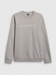 4F Bluza dresowa nierozpinana bez kaptura męska - szara S. Szare bluzy bez kaptura męskie 4f, m, z dresówki. Za 159.99 zł.