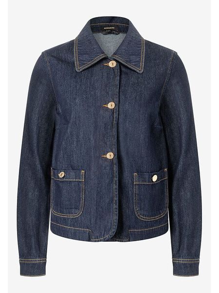 More & More Kurtka dżinsowa w kolorze granatowym rozmiar: 38. Niebieskie kurtki damskie MORE & MORE, bez wzorów, z bawełny, bez kaptura. Za 353.95 zł.