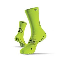 Skarpety piłkarskie SOXPro Ultra Light Fluo Yellow z antypoślizgową podeszwą. Żółte skarpetki męskie GEARXPRO, bez wzorów. Za 199.50 zł.