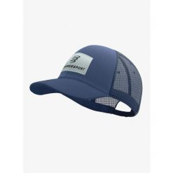 Czapka z daszkiem Compressport Trucker 6P Cap - indigo. Niebieskie czapki męskie Compressport, bez wzorów, sportowe. Za 140.99 zł.