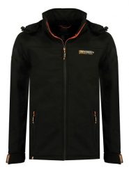 Geographical Norway Kurtka softshellowa "Takeni" w kolorze czarnym rozmiar: XXL. Czarne kurtki outdoor męskie Geographical Norway, xxl, bez wzorów, bez kaptura. Za 160.96 zł.