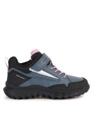 Geox Śniegowce J Simbyos Girl B Abx J36LGA 0MEFU C4321 M Niebieski. Niebieskie kozaki dziewczęce Geox, bez wzorów, ze skóry, bez obcasa. Za 609.99 zł.