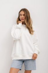 BLUZA BIG SISTER ECRU One size - Flawless. Bluzy bez kaptura damskie Flawless, z bawełny. Za 327.00 zł.