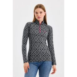 Venus - Koszulka termoaktywna z długim rękawem 100% wełna merino (230 g/m²). Czarne bielizna termoaktywna damska WOOLONA, m, bez wzorów, z wełny. W wyprzedaży za 351.00 zł.