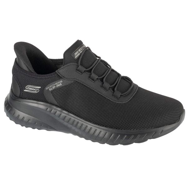 Buty sportowe Sneakersy męskie, Slip-Ins: Bobs Squad Chaos - Tough Walk,slip-ins. Czarne buty fitness męskie Skechers, bez zapięcia, trekkingowe. Za 299.99 zł.
