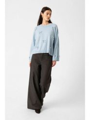 Soaked in Luxury Sweter w kolorze błękitnym rozmiar: M. Niebieskie swetry klasyczne damskie Soaked in Luxury, m, z wełny, bez kołnierzyka. Za 152.99 zł.