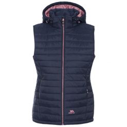 Trespass Aretha - Damska kamizelka casualowa w kolorze granatowym Dusty Rose. Czerwone kamizelki damskie Trespass, z puchu. Za 282.99 zł.