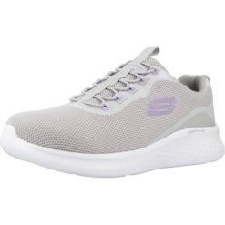Buty Skechers Slip-On Damskie Szare. Szare trampki i tenisówki damskie Skechers, bez wzorów, z materiału. Za 318.73 zł.