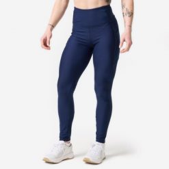 Legginsy fitness damskie Domyos. Szare legginsy damskie DOMYOS, l, bez wzorów, z materiału. Za 79.99 zł.