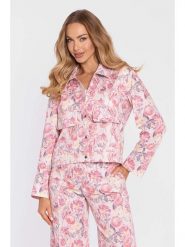 Made of emotion Kurtka w kolorze jasnoróżowym rozmiar: L/XL. Różowe kurtki damskie Made Of Emotion, l, bez wzorów, bez kaptura. Za 244.99 zł.