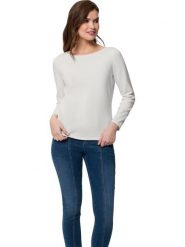 Heine Sweter w kolorze białym rozmiar: 36. Białe swetry klasyczne damskie Heine, z bawełny, bez kołnierzyka. Za 69.95 zł.