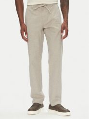 Lindbergh Spodnie materiałowe 30-008003 Szary Tapered Fit. Szare spodnie materiałowe męskie Lindbergh, bez wzorów, z bawełny. Za 149.99 zł.