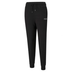 Spodnie damskie Puma Modern Basics High czarne. Czarne spodnie sportowe damskie Puma, l. Za 321.00 zł.