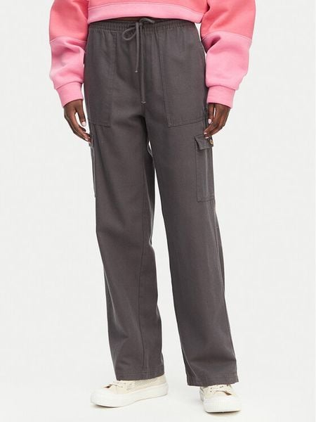 Roxy Spodnie materiałowe Precious ERJNP03584 Granatowy Regular Fit. Niebieskie spodnie materiałowe damskie Roxy, bez wzorów, z bawełny. Za 339.99 zł.