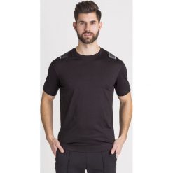 T-SHIRT Emporio Armani. Czarne t-shirty męskie Emporio Armani, l, bez wzorów, bez kołnierzyka. Za 329.40 zł.
