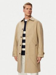 Tommy Hilfiger Płaszcz przejściowy Dc Technica MW0MW43527 Beżowy Regular Fit. Brązowe płaszcze męskie Tommy Hilfiger, l, bez wzorów, z bawełny. Za 1,699.00 zł.