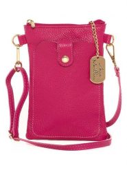 Anna Morellini Skórzana torebka "Erica" w kolorze różowym - 14 x 21 x 1 cm rozmiar: onesize. Różowe torebki klasyczne damskie Anna Morellini, bez wzorów, z materiału, bez dodatków. Za 173.99 zł.