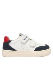 Primigi Sneakersy 1408133 M Biały. Białe buty sportowe chłopięce Primigi, bez wzorów, ze skóry, bez zapięcia. Za 299.99 zł.