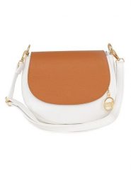 Mia Tomazzi Skórzana torebka "Eschilo" w kolorze biało-jasnobrązowym - 23 x 19 x 8 cm rozmiar: onesize. Białe torebki klasyczne damskie Mia Tomazzi, bez wzorów, z materiału, bez dodatków. Za 260.99 zł.