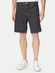 Karl Lagerfeld Jeans Szorty jeansowe B2M10077 Szary Straight Fit. Szare szorty męskie Karl Lagerfeld Jeans, z bawełny, bez kołnierzyka. Za 439.99 zł.