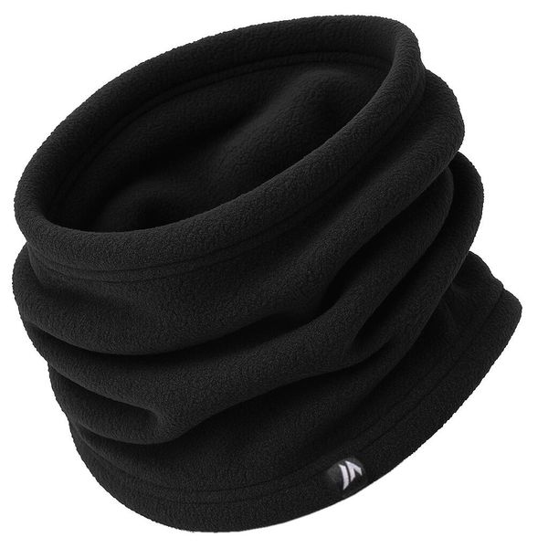 Komin polarowy bandana Martes Taliv czarny. Czarne szaliki i kominy damskie MARTES, bez wzorów, z polaru. W wyprzedaży za 22.99 zł.