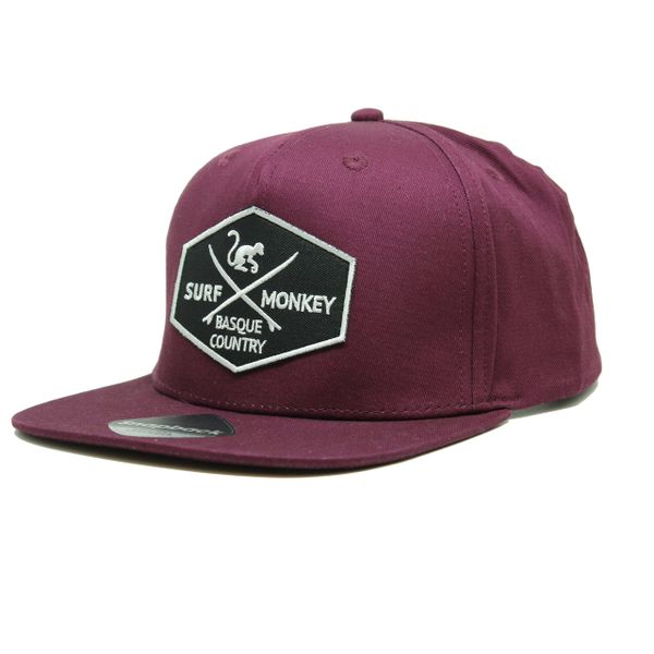 Czapka Trucker – Płaski daszek – Snapback / Dorośli / Jeden rozmiar (Bordowy). Czerwone czapki męskie SURF MONKEY, bez wzorów, z bawełny, sportowe. Za 139.95 zł.