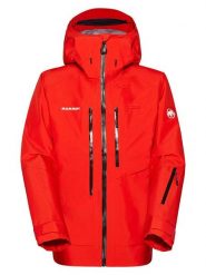 Mammut Kurtka narciarska "Mtn Pro 2.0 3L" w kolorze czerwonym rozmiar: M. Czerwone kurtki narciarskie i snowboardowe damskie Mammut, l, bez wzorów, bez kaptura, narciarskie. Za 2,399.95 zł.