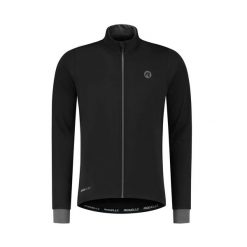 Kurtka rowerowa męska Rogelli Essential. Czarne kurtki męskie Rogelli, l, bez wzorów, rowerowe. Za 338.00 zł.