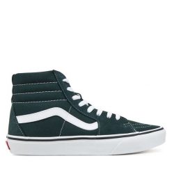 Tenisówki Vans. Zielone trampki i tenisówki męskie Vans, bez wzorów, bez zapięcia. Za 259.99 zł.