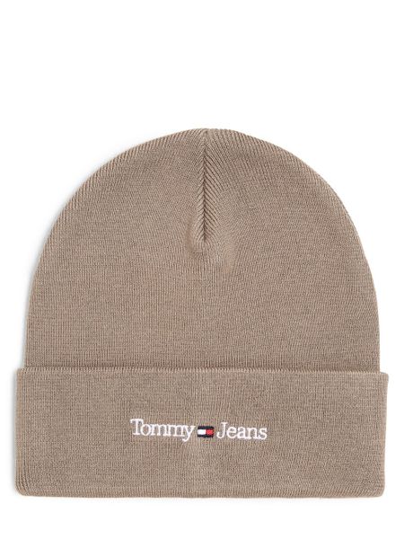 Tommy Jeans Czapka Mężczyźni Bawełna beżowy|szary, ONE SIZE. Brązowe czapki męskie Tommy Jeans, bez wzorów, z bawełny, klasyczne. Za 129.95 zł.