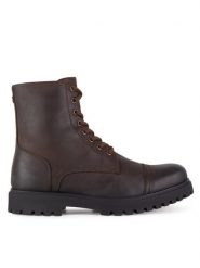 Hunter Trapery CHESTER-01 MI08 Brązowy. Brązowe buty zimowe męskie Hunter, z nubiku, bez zapięcia. Za 449.99 zł.