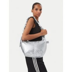 Torebka adidas. Szare torebki klasyczne damskie Adidas, bez wzorów, bez dodatków. Za 149.99 zł.