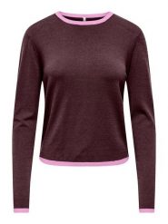 ONLY Sweter w kolorze brązowym rozmiar: XL. Brązowe swetry klasyczne damskie Only, xl, bez kołnierzyka. Za 73.95 zł.